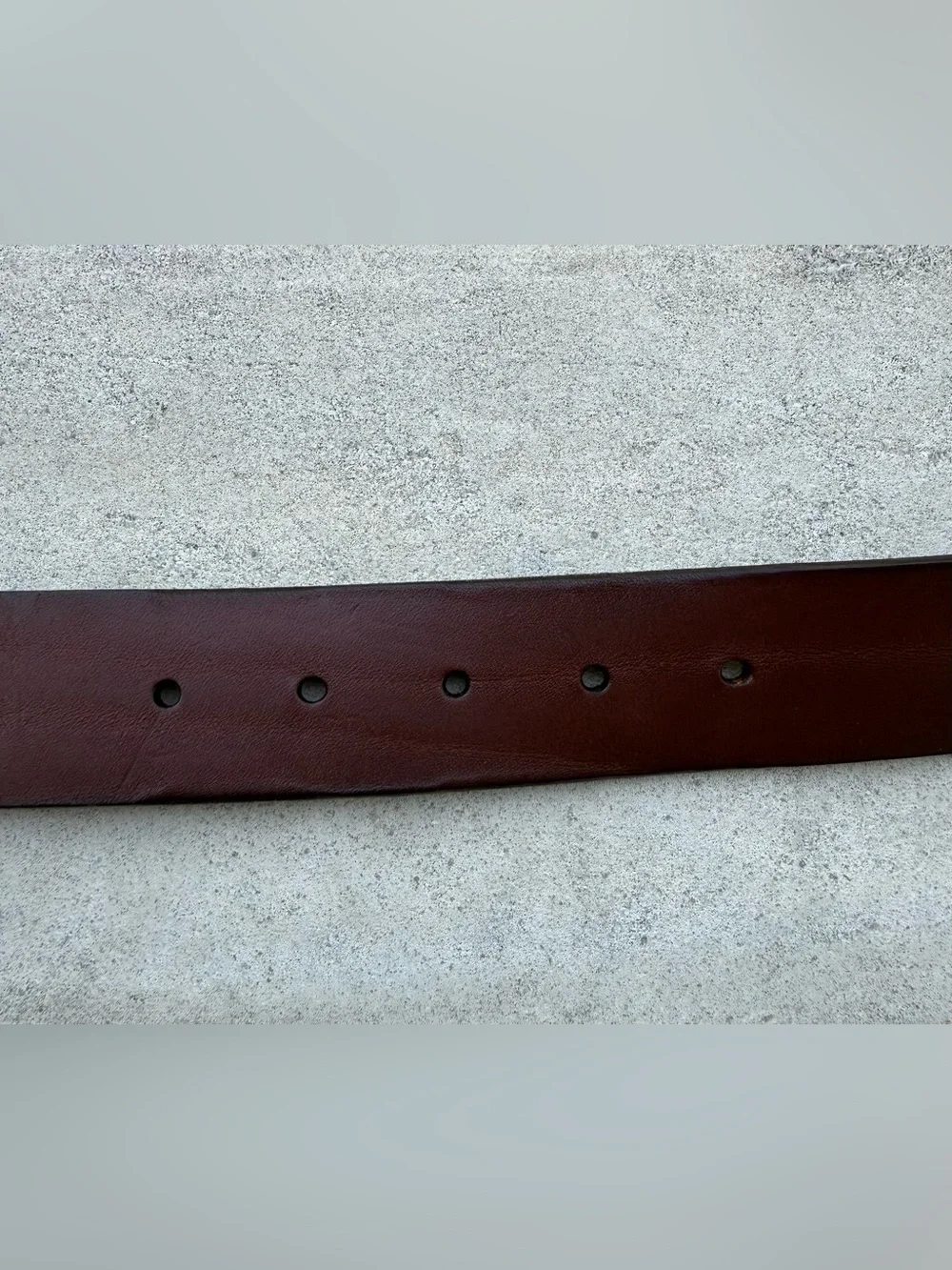 GAP Leather Women’s Classic Boho Contour Belt Brown Brass Buckle Size S/M